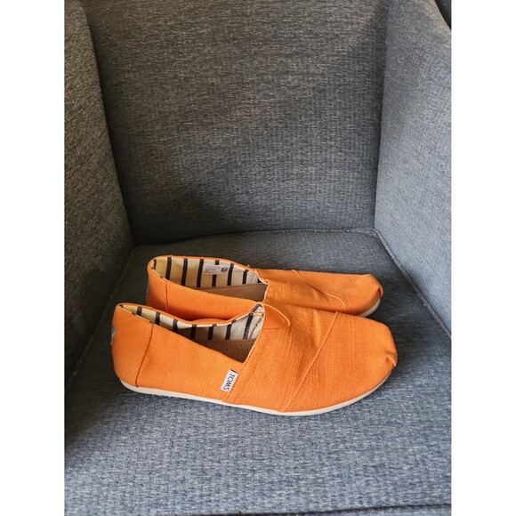Toms Men's Orange Slip-on Shoes Size 11 - Picture 1 of 7